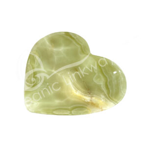 Green Onyx Heart Plate