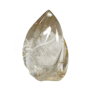 Polished Crystal Quartz Flame Shape