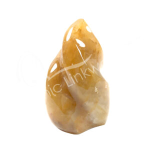Polished Golden Healer Quartz Flame Shape
