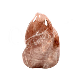 Polished Red Hematoid Quartz Flame Shape