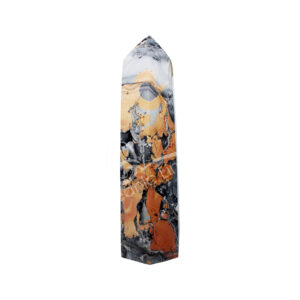 Polished Maligano Jasper Six Sides Obelisk