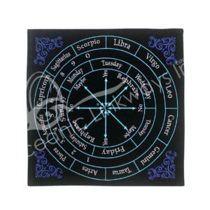 Astrology Embroided Velvet Pendulum Mat