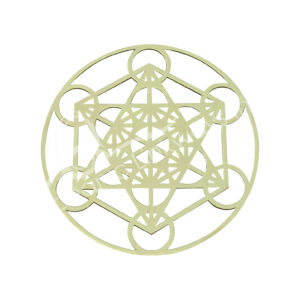 Metatron Brass Crystal Grid 6" Diameter