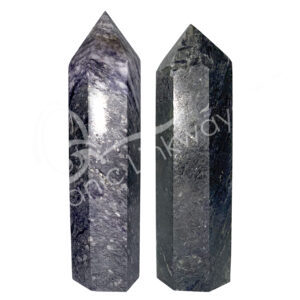 Polished Chinese Charoite Obelisk 6 Sides