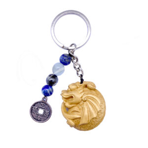 Dragon Wood Keychain for Leadership
