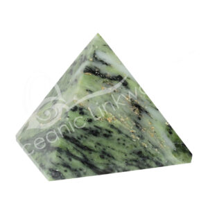 Polished Smooth Nephrite Jade Pyramid