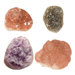 (CLOSE OUT) CABOCHON - AMETHYST A DRUSE FREE FORM 0.5"