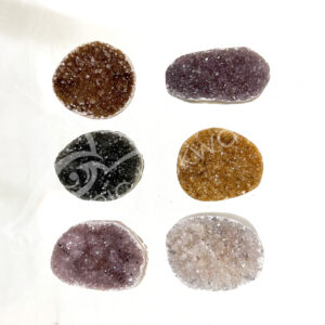 (CLOSE OUT) CABOCHON - AMETHYST DRUSE LARGE 35-45 MM