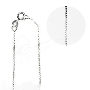 STERLING SILVER - CHAIN BOX 24"L