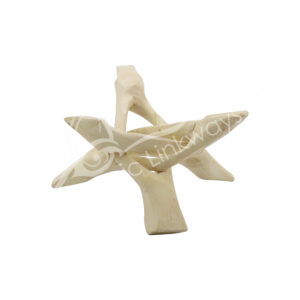 Natural Wood Stand with 4 Branche Legs
