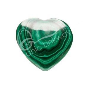 Polished Malachite Heart