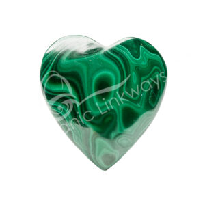 Polished Malachite Heart