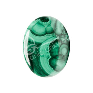 Polished Malachite Palm Stone