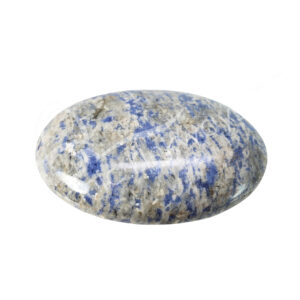 (CLOSE OUT) PALM STONE - SODALITE WITH QUARTZ 2-2.5"