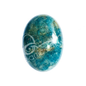 Polished Blue and Green Kyanite Palm Stone
