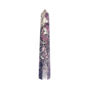 Polished Pink Garnet Obelisk 6 Sides
