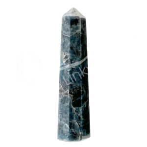 Polished Blue and Green Kyanite Six Sides Obelisk