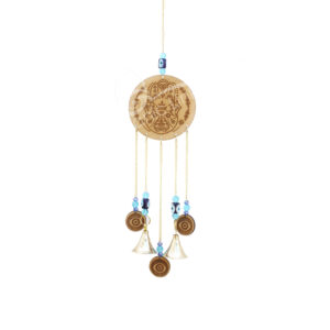 HANGING - ENGRAVED WOOD HAND OF FATIMA 16"