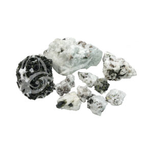 Albite with Green Tourmaline Specimen