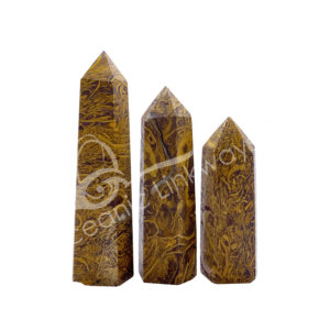 Polished Calligraphy Six Sides Obelisk