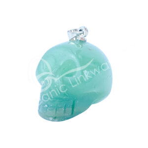 Green Aventurine Mini Skull Pendant