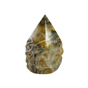 POINT - CALCITE, ZEBRA TOP POLISHED 3-3.25"