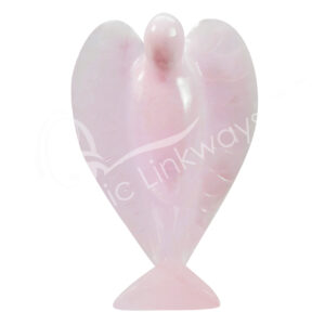 Polished Pink Calcite Angel Carving
