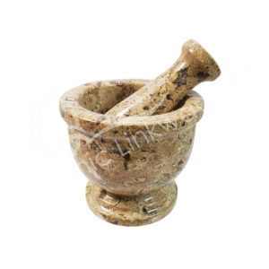 Fosil Coral Mortar & Pestel