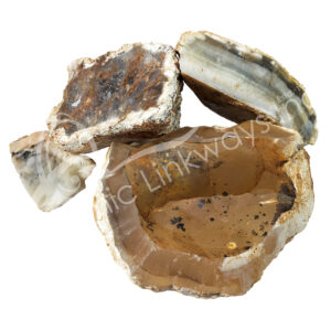 (CLOSE OUT) ROUGH - AGATE WITH BLUE LINES 2-6"
