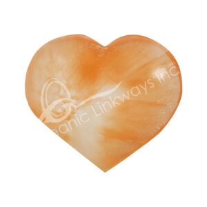 Orange Selenite Heart Bowl