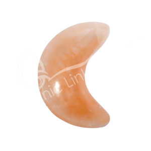 Orange Selenite Crescent Moon Bowl
