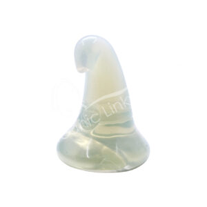 Opalite Witch's Hat Carving with Engraved Pentacle (Pack of 2)