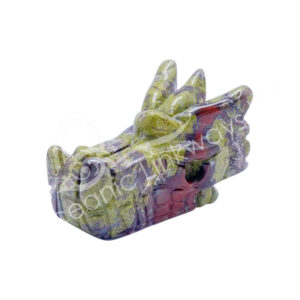 Dragonblood Jasper Dragon's Head Carving (Pack of 2)