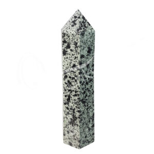 Polished Dalmatian Jasper Six Sides Obelisk