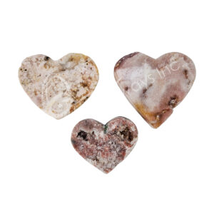 Polished Pink Amethyst Heart