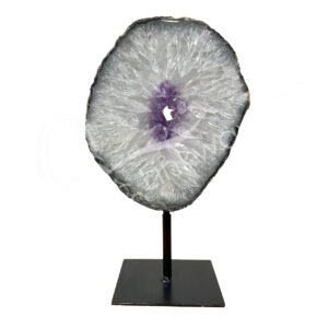 Amethyst Ring on Metal Stand