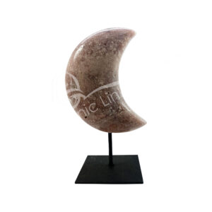 Pink Amethyst with Druse on Black Metal Stand