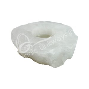 Crystal Quartz Top Polished Tealight Holder