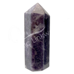 Polished Lepidolite Six Sides Obelisk