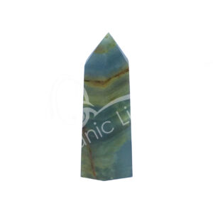 Polished Blue Onyx 6 Sides Obelisk