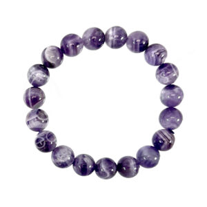 BRACELET - AMETHYST, CHEVRON (10-10.5 MM) 7.65-7.75"