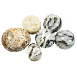 Dendritic Agate with Druse Egg and Sphere