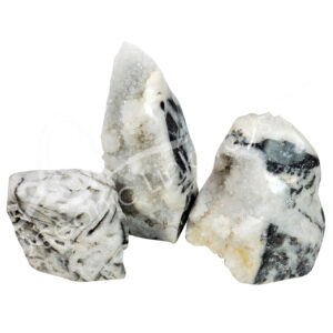 SPECIMEN - AGATE, DENDRITIC STANDING WITH DRUSE 4-9"