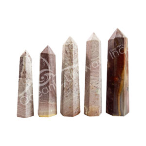Polished Polychrome Jasper Six Sides Obelisk