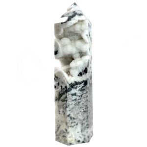 Polished Dendritic Agate with Druse Obelisk