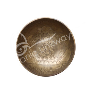 High Quality Handmade Green Tara Engraved Design Singing Bowl