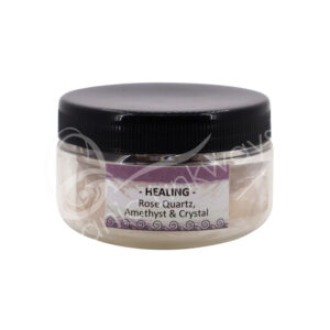 Rose Quartz and Amethyst and Crystal Quartz Chips Stones in jar for Healing