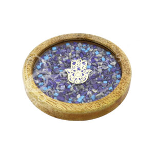 Hand of Fatima with Lapis Lazuli & Turquoise Coaster (Pack of 2)