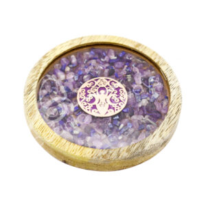 Goddess with Amethyst and Lapis Lazuli Coaster