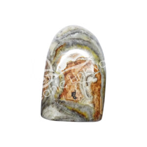 Polished Onyx with Stripes Free Shape